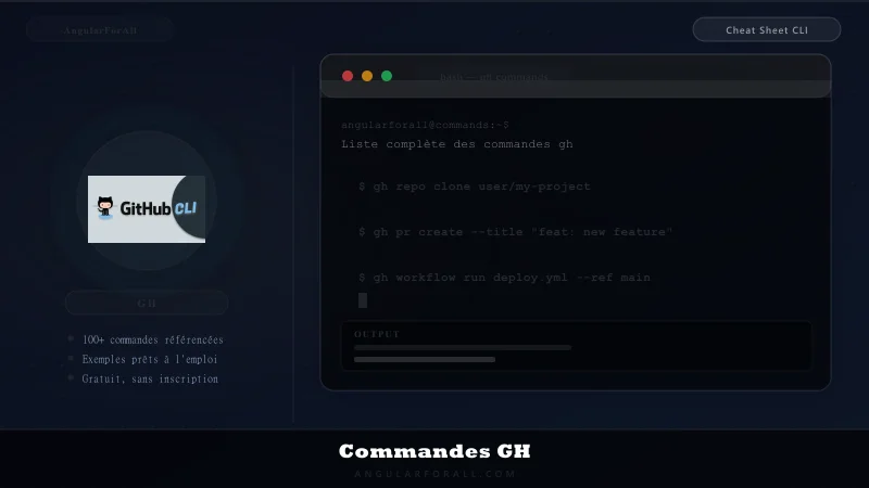 Commandes et scripts CLI