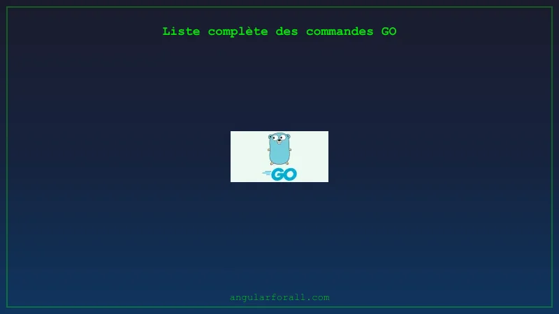 Commandes Go (Golang) - Guide CLI complet