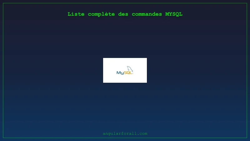 Mysql - Commandes et scripts d'administration de bases de données