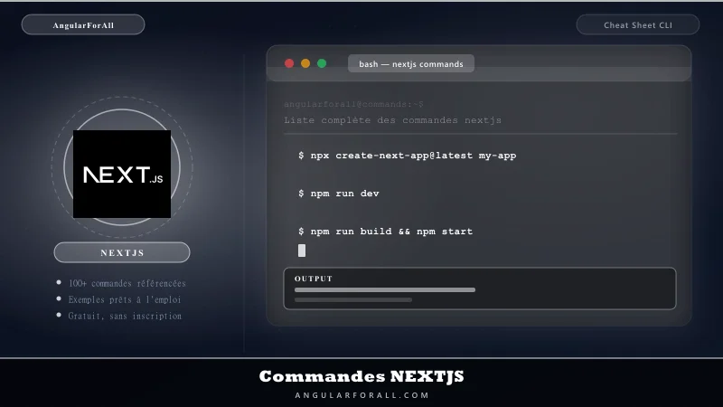 Next.js : commandes et guide complet CLI React