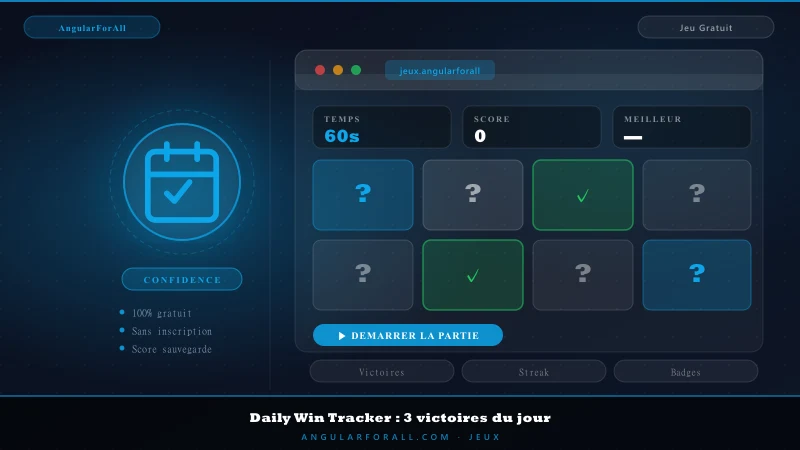 Daily Win Tracker : 3 victoires du jour