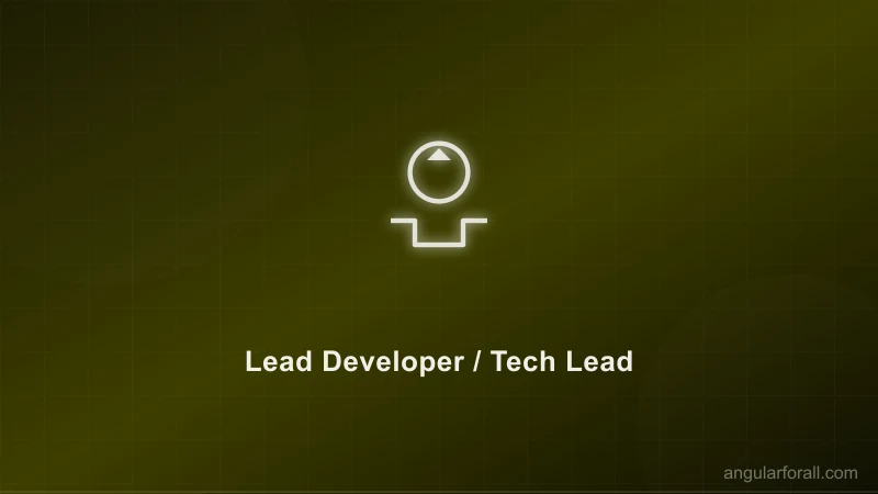 Lead Developer / Tech Lead : piloter une equipe technique