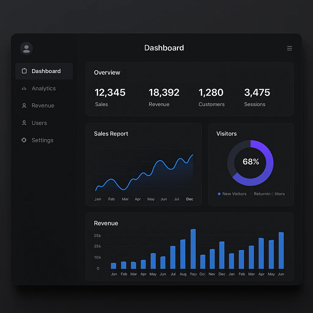 UI Mockup réaliste — Stable Diffusion XL