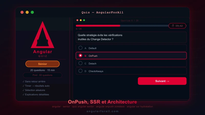 Entretien Angular Senior — OnPush, SSR et Architecture