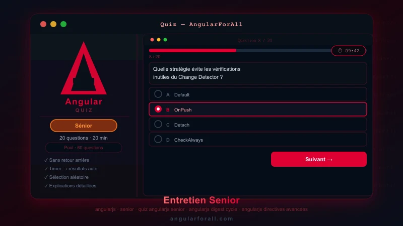 AngularJS — Entretien Senior