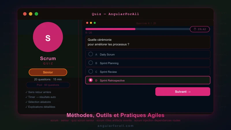 Entretien Scrum master Senior — Méthodes, Outils et Pratiques Agiles
