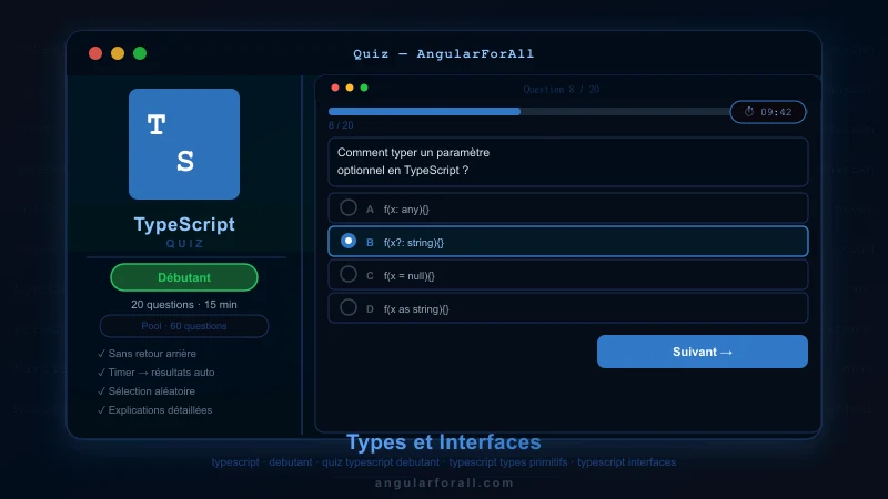Entretien TypeScript Débutant — Types et Interfaces