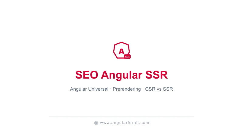 SEO Angular SPA : SSR et Prerendering guide