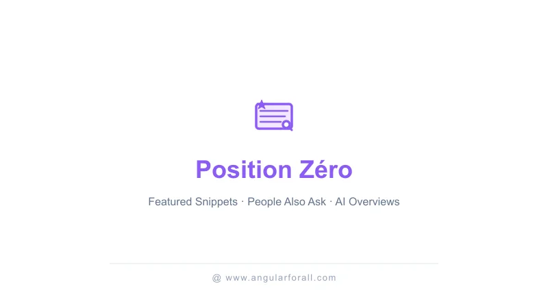 Featured snippets et position zero : guide SEO 2026