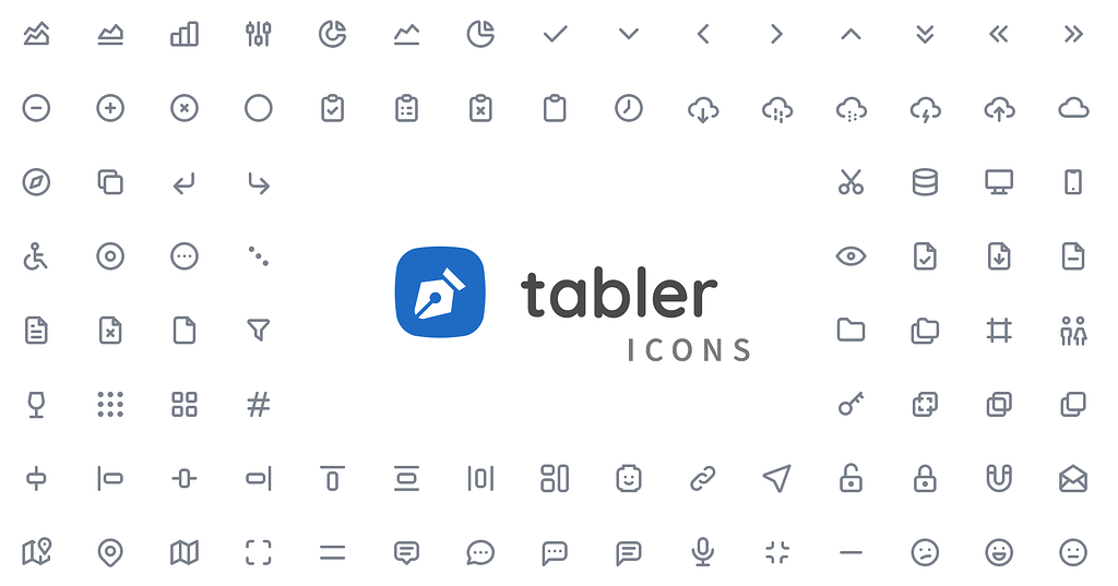 Tabler Icons : icônes pour dashboards et apps
