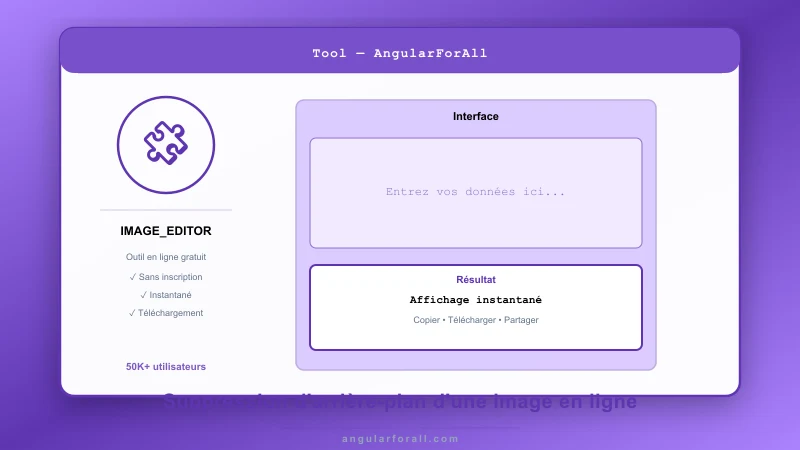Suppression d'arrière-plan d'une image en ligne