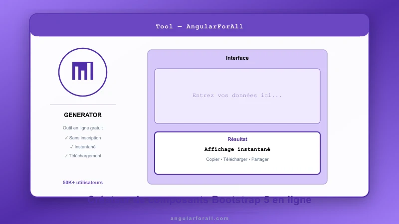 Créateur de composants Bootstrap 5 en ligne