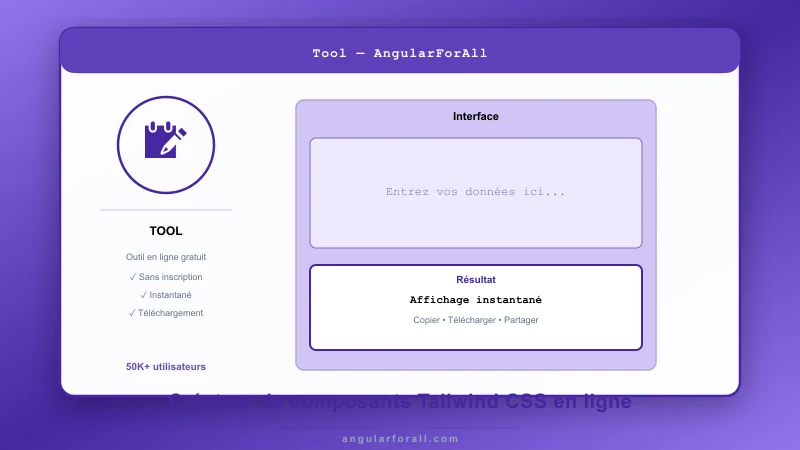 Créateur de composants Tailwind CSS en ligne
