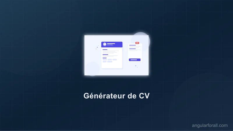 Générateur de CV en ligne — Portfolio & PDF