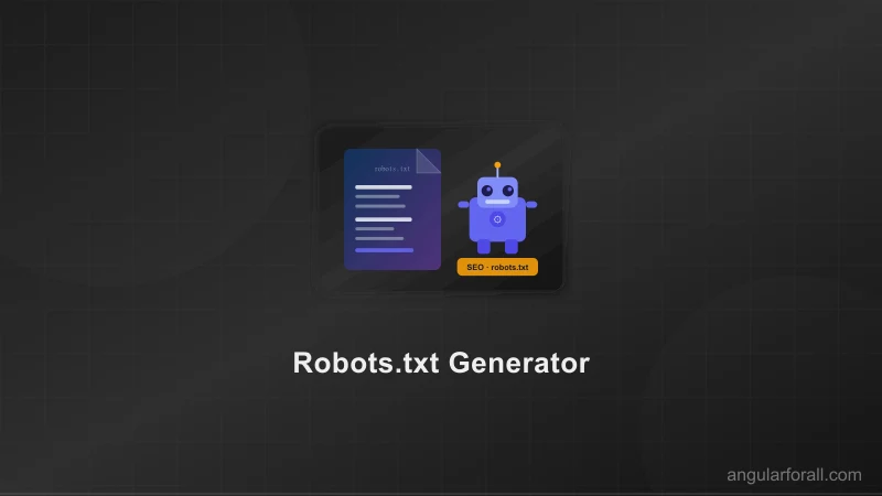 Générateur de robots.txt en ligne