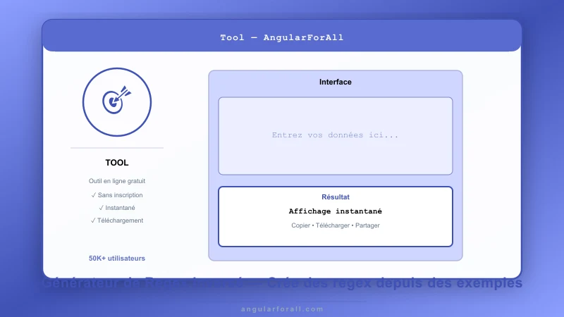 Générateur de Regex inversé — Crée des regex depuis des exemples